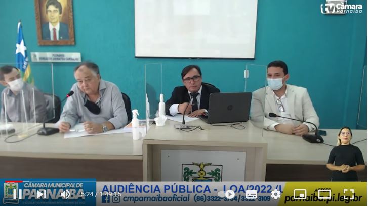 Câmara promove audiência pública para debater a LOA – 2022