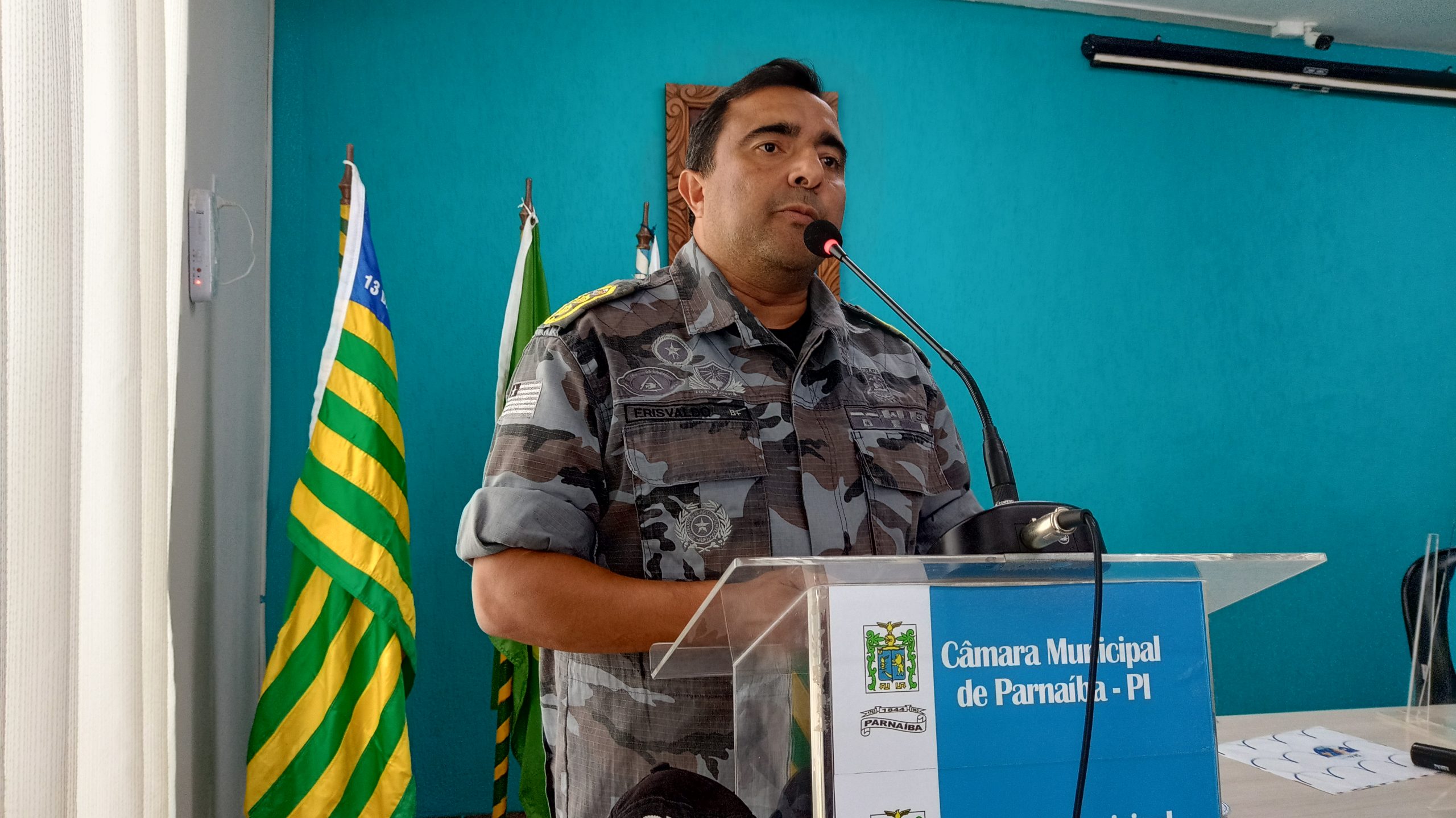 Comandante do 2° Batalhão de Polícia Militar do Piauí, Tenente Coronel Erisvaldo Viana