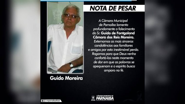 Câmara lamenta a morte do Dr. Guido de Fontgaland Câmara dos Reis Moreira