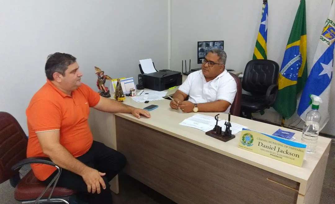Vereador de Apodi-RN, Angelo de Dagmar realiza visita à Câmara Municipal de Parnaíba