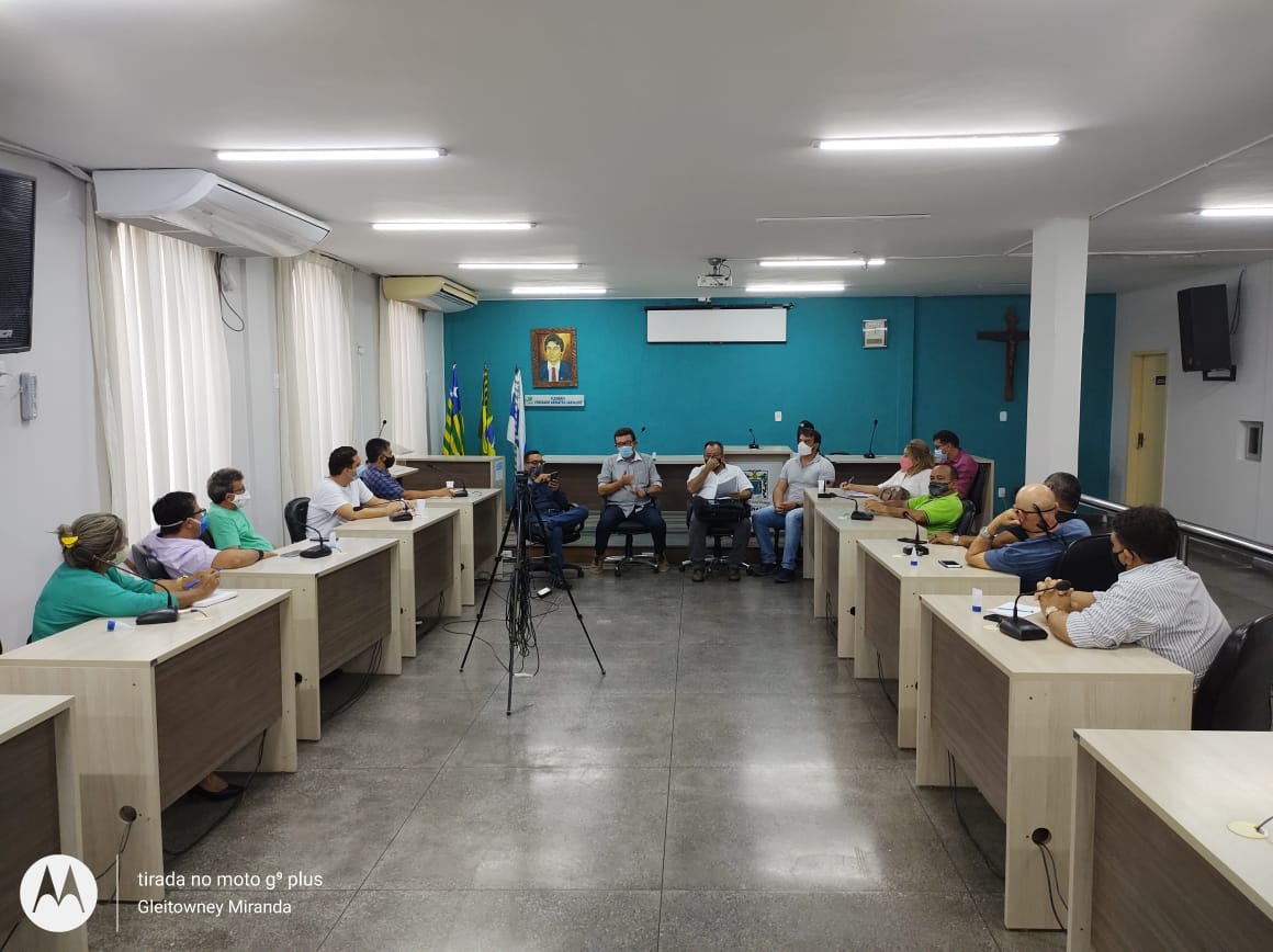 Mesa Diretora da Câmara de Parnaíba realiza sua primeira reunião de trabalho; inicialmente as sessões serão remotas