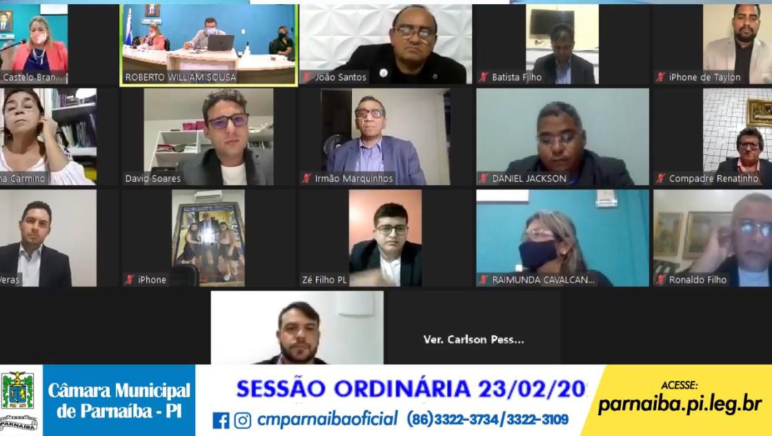 Em Sessão, Câmara Municipal de Parnaíba aprova vários requerimentos