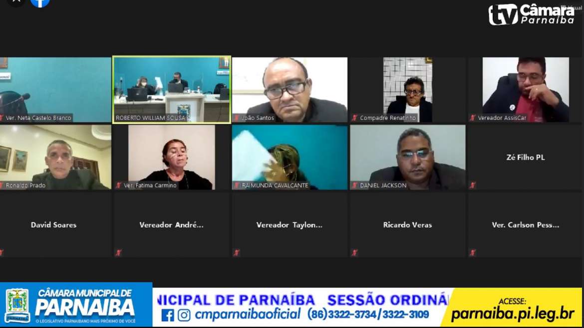 Com fim do recesso parlamentar, Câmara de Parnaíba retorna às atividades com aprovação de vários requerimentos