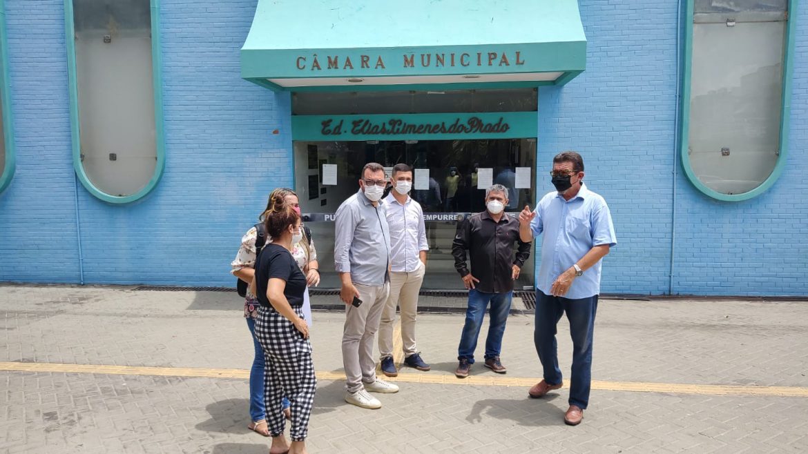 Parlamentares de Sobral visitam a Câmara de Parnaíba
