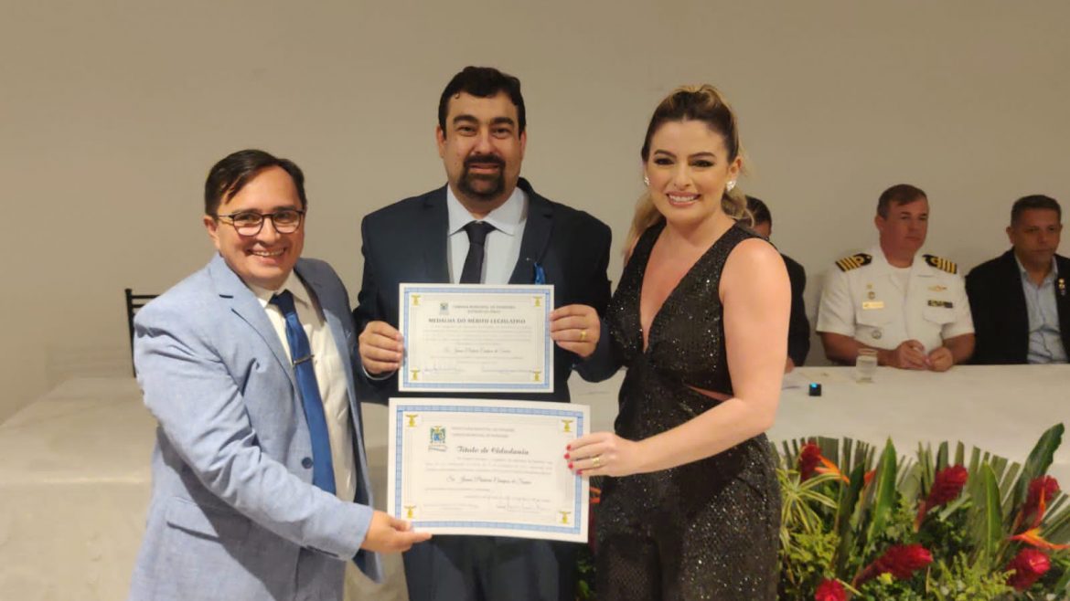 Junno Sousa, proprietário da VM Marina Club é homenageado pela Câmara de Parnaíba